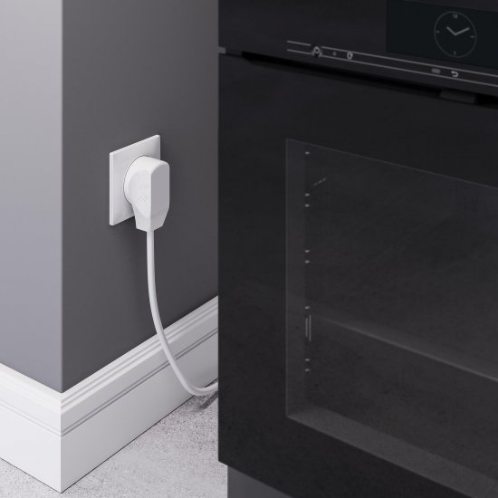 Комплект для подключения электроплит Werkel встраиваемый белый с вилкой (a053500)