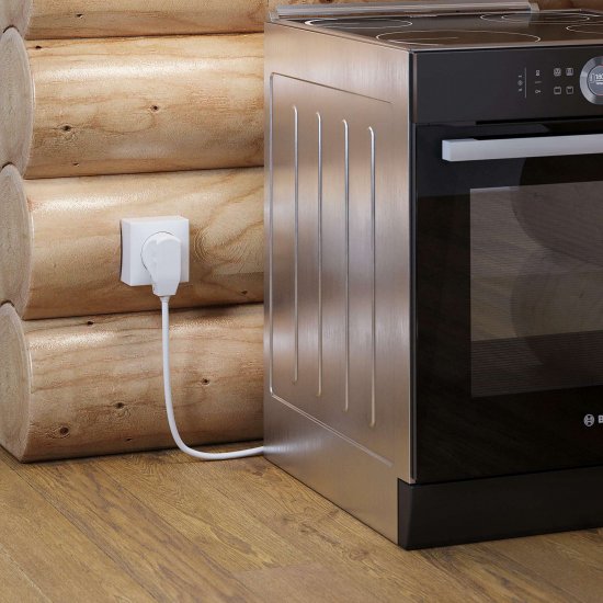 Комплект для подключения электроплит Werkel встраиваемый белый с вилкой (a053500)