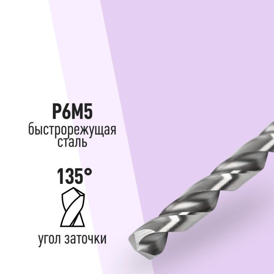 Сверло по металлу спиральное КМ 10х133 мм (966056)