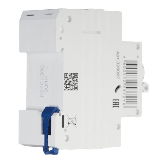 Автомат дифференциальный КЭАЗ OptiDin D63 10А 1P+N тип AC 30 мА 4,5 кА (328097)