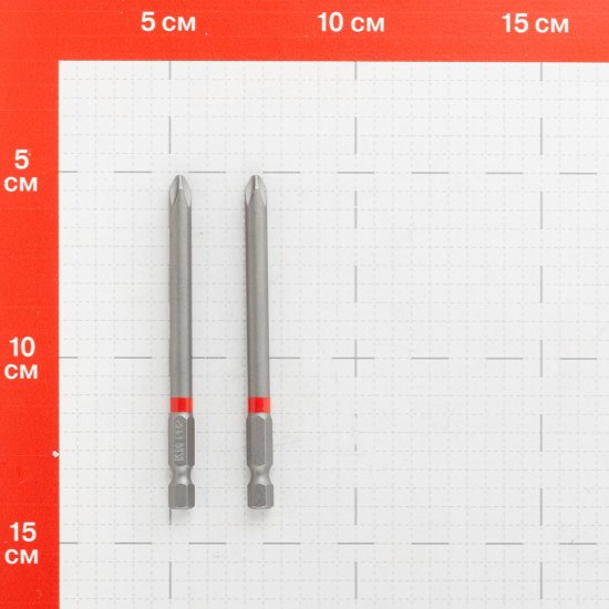 Бита КМ (882107) PH2 магнитная 90 мм (2 шт.)