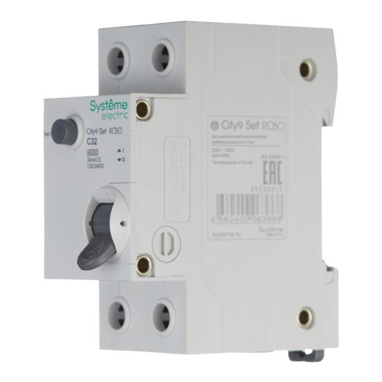 Автомат дифференциальный Systeme Electric City9 Set АВДТ 32А 1P+N тип AC 30 мА 4,5 кА (C9D34632)