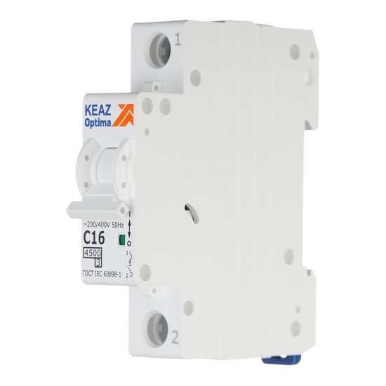 Автоматический выключатель модульный КЭАЗ OptiDin BM63 1P 16А тип C 4,5 кА 230/400 В (326794)