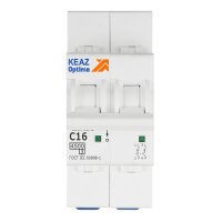 Автоматический выключатель модульный КЭАЗ OptiDin BM63 2P 16А тип C 4,5 кА 230/400 В (326803)