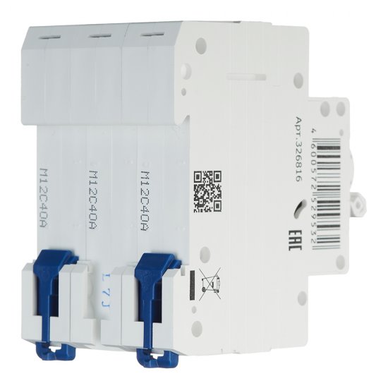 Автоматический выключатель модульный КЭАЗ OptiDin BM63 3P 40А 4,5 кА 400 В (326816)