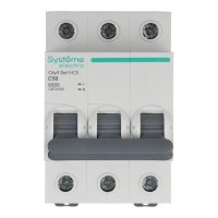 Автоматический выключатель модульный Systeme Electric City9 Set 3P 50А тип C 4,5 кА 400 В (C9F34350)