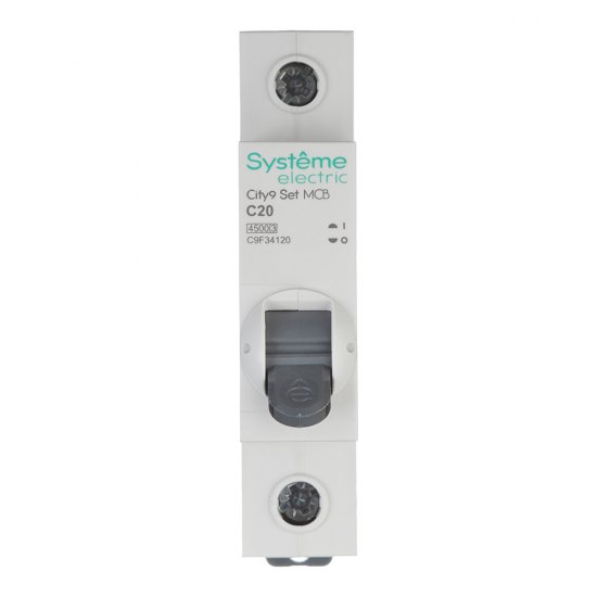 Автоматический выключатель модульный Systeme Electric City9 Set 1P 20А тип C 4,5 кА 230 В (C9F34120)