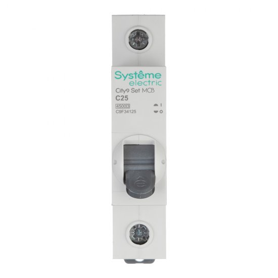 Автоматический выключатель модульный Systeme Electric City9 Set 1P 25А тип C 4,5 кА 230 В (C9F34125)