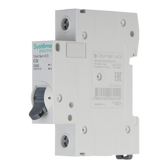 Автоматический выключатель модульный Systeme Electric City9 Set 1P 32А тип C 4,5 кА 230 В (C9F34132)