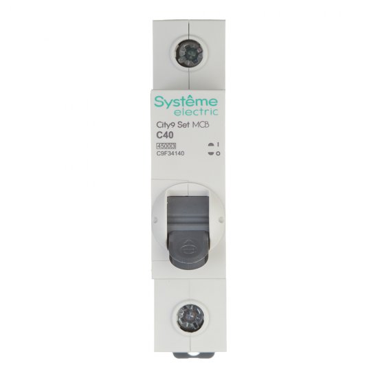 Автоматический выключатель модульный Systeme Electric City9 Set 1P 40А тип C 4,5 кА 230 В (C9F34140)