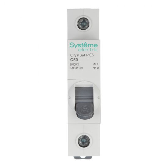 Автоматический выключатель модульный Systeme Electric City9 Set 1P 50А тип C 4,5 кА 230 В (C9F34150)