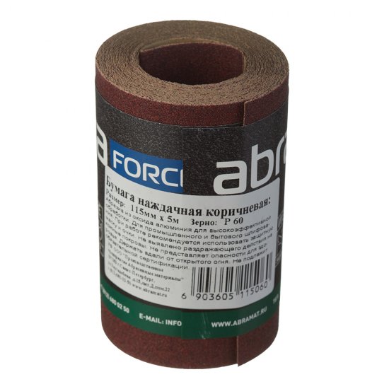 Наждачная бумага Abraforce 115 мм 5 м Р60