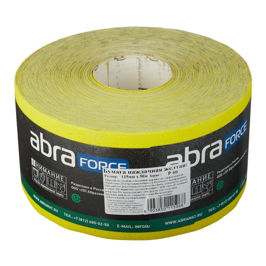 Наждачная бумага Abraforce 115 мм 50 м Р60