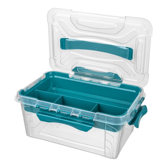 Контейнер для хранения Econova Grand Box (433224102) 290х190х124 мм 4,2 л с замком и органайзером