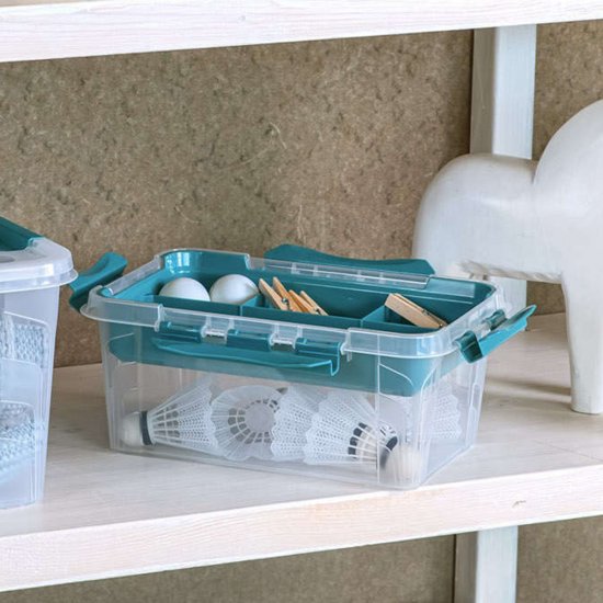 Контейнер для хранения Econova Grand Box (433224102) 290х190х124 мм 4,2 л с замком и органайзером