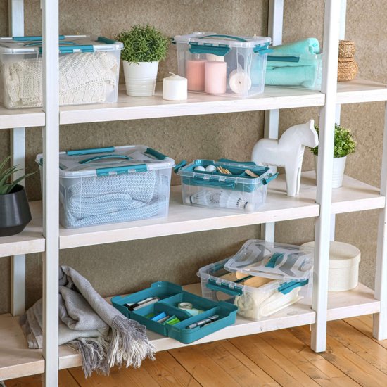 Контейнер для хранения Econova Grand Box (433224102) 290х190х124 мм 4,2 л с замком и органайзером