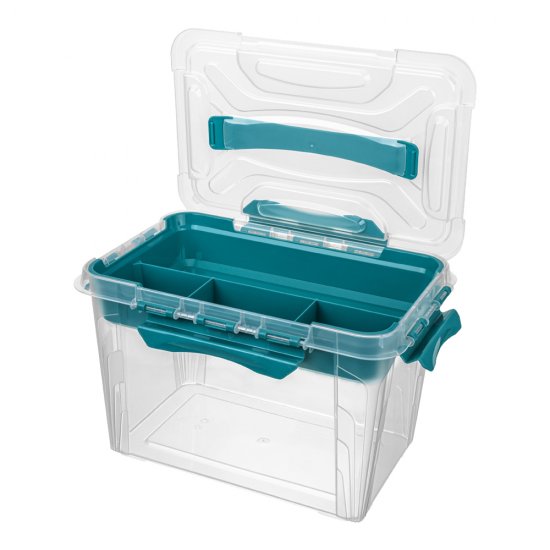 Контейнер для хранения Econova Grand Box (433224202) 290х190х180 мм 6,65 л с замком и органайзером