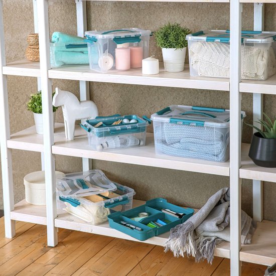 Контейнер для хранения Econova Grand Box (433224202) 290х190х180 мм 6,65 л с замком и органайзером