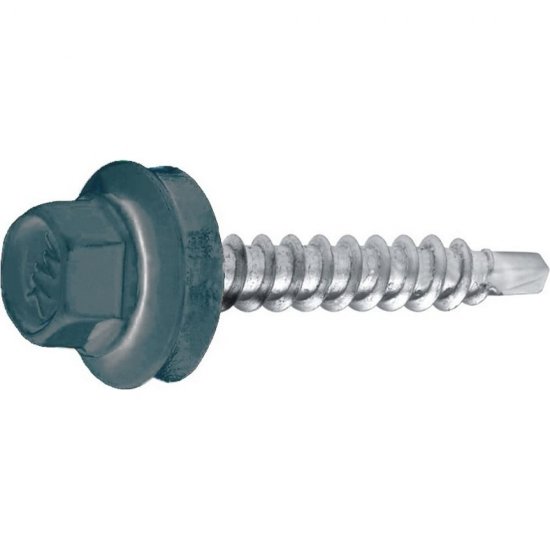 Кровельный саморез swfs 4.8х28 мм RAL-7015 300 шт.