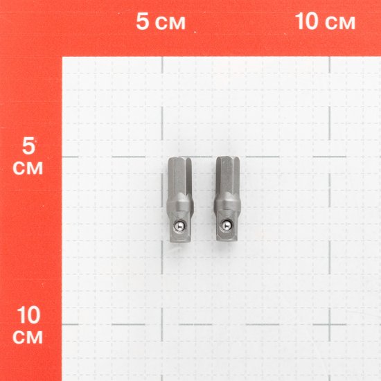 Бита КМ (882128) 1/4 HEX магнитная 25 мм под шестигранник (2 шт.)