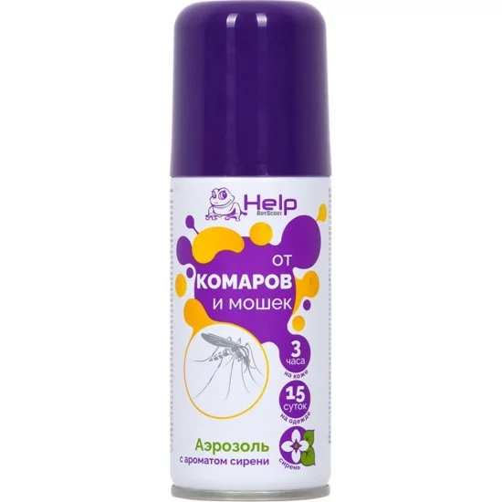 Репеллентный аэрозоль от комаров и мошек HELP 80218