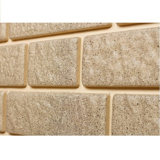 Панель фасадная Tecos Brickwork 1140х350 мм бежевый меланж