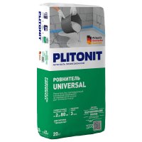 Ровнитель (наливной пол) универсальный Plitonit Юниверсал самовыравнивающийся быстротвердеющий 20 кг