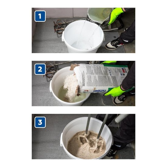 Ровнитель (наливной пол) универсальный Plitonit Universal+ самовыравнивающийся быстротвердеющий 20 кг