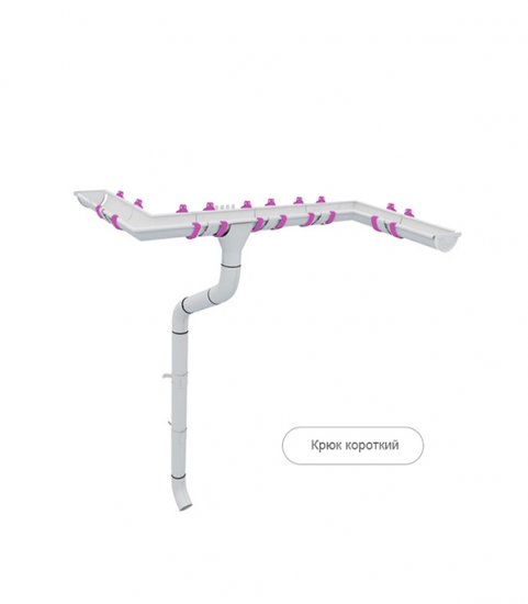 Кронштейн желоба Grand Line металлический d125 мм 70 мм темно-коричневый RR 32