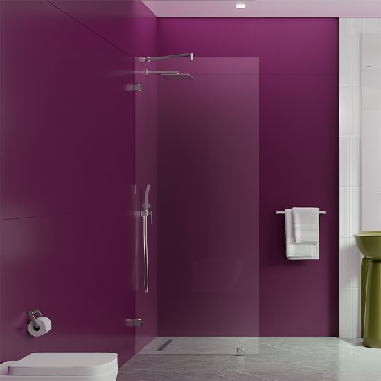 Душевая перегородка Walk in Ulitka хром 90х195 см стекло прозрачное 8 мм (74104039)