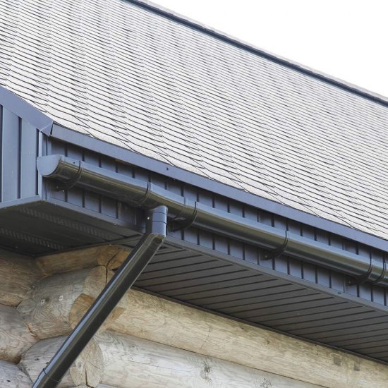 Труба водосточная Docke Premium пластиковая d85 мм 3 м горький шоколад RAL 8019