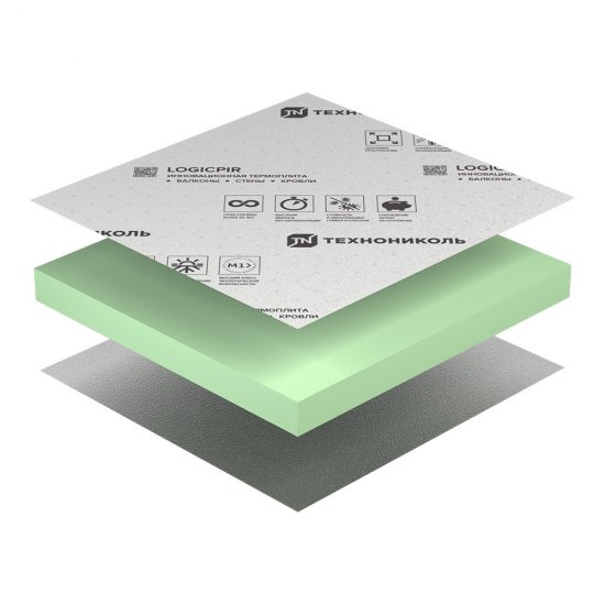 Плита теплоизоляционная Технониколь LOGICPIR 30х590х1190 мм