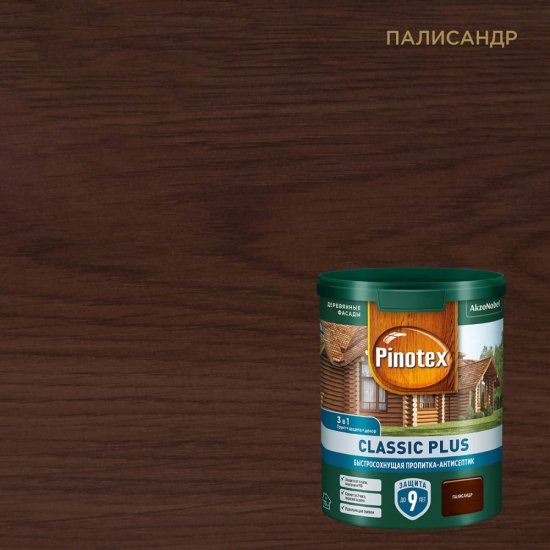 Быстросохнущая пропитка-антисептик Pinotex CLASSIC PLUS