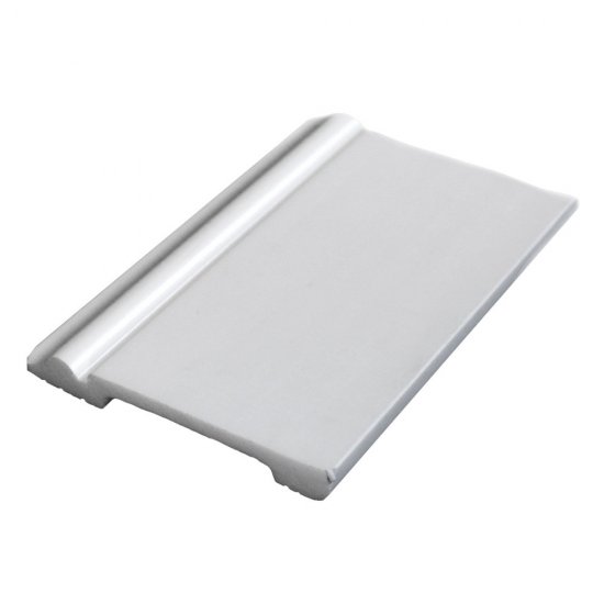 Плинтус экополимер Stenopol 120x15x2000 мм белый (C704)