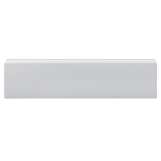 Плинтус экополимер Stenopol 58x16x2000 мм белый (C7234)