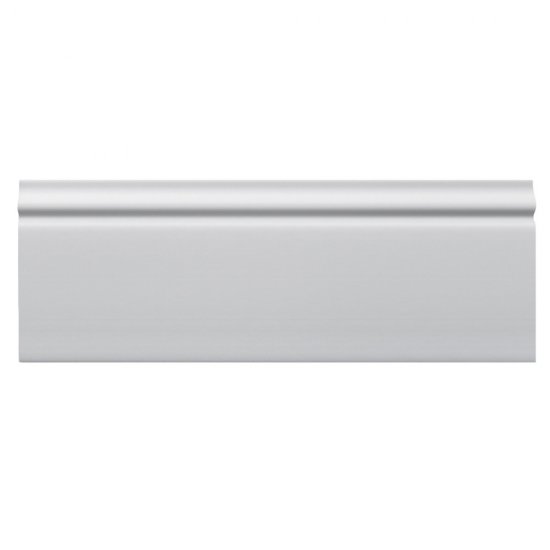 Плинтус экополимер Stenopol 80x13x2000 мм белый (C705)