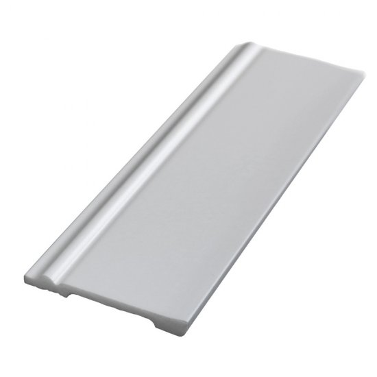 Плинтус экополимер Stenopol 80x13x2000 мм белый (C705)