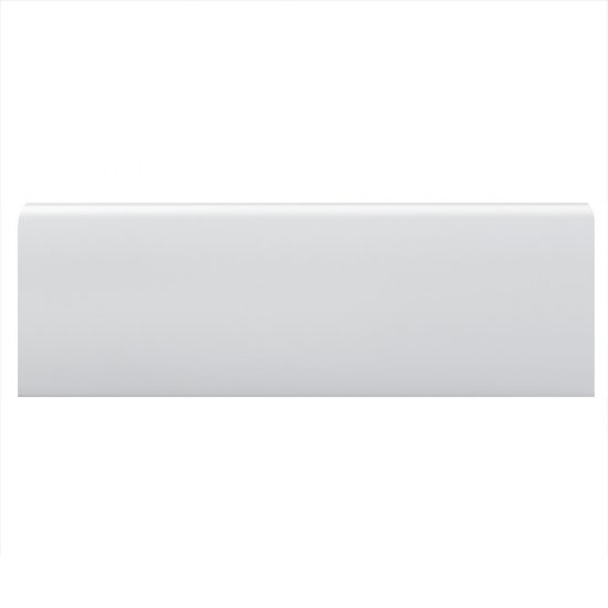 Плинтус экополимер Stenopol 80x17x2000 мм белый (C7235)