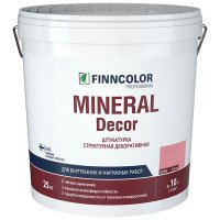 Штукатурка декоративная структурная Finncolor Mineral Decor шуба белая 1,5 мм 25 кг