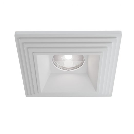 Светильник встраиваемый GU10 белый 35 Вт IP20 Maytoni Gyps Modern ДВО (DL005-1-01-W)