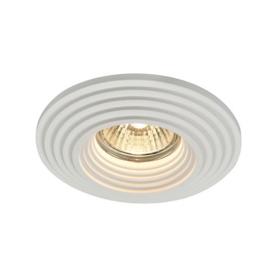 Светильник потолочный встраиваемый Maytoni Gyps Modern GU10 35 Вт 4 кв.м белый IP20 (DL004-1-01-W)