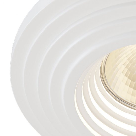 Светильник потолочный встраиваемый Maytoni Gyps Modern GU10 35 Вт 4 кв.м белый IP20 (DL004-1-01-W)