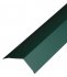 Планка карнизная для металлочерепицы 100х65 мм 2 м зеленая RAL 6005