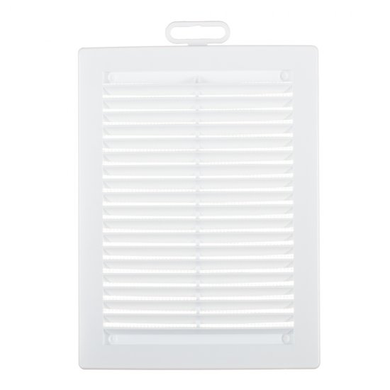 Решетка вентиляционная пластиковая приточно-вытяжная Era РЦ 150х200 мм с сеткой белая