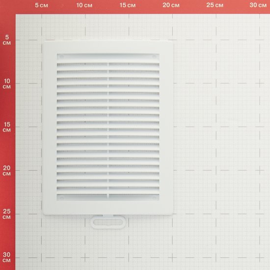 Решетка вентиляционная пластиковая приточно-вытяжная Era РЦ 150х200 мм с сеткой белая