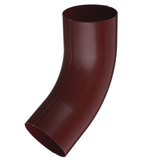 Колено трубы Grand Line металлическое d90 мм 60° красное вино RAL 3005