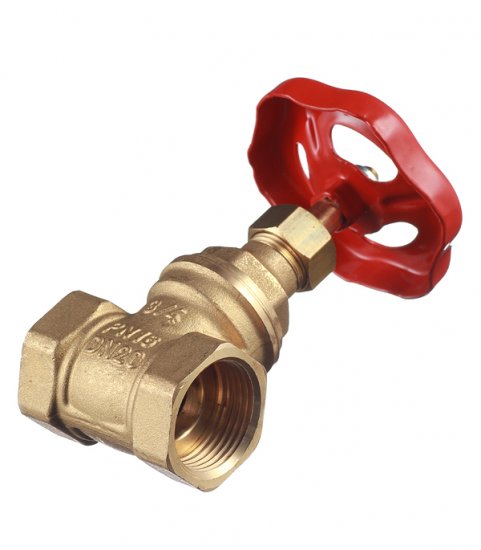 Задвижка клиновая латунный 3/4 ВР(г) х 3/4 ВР(г) вентиль