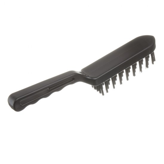 Корщетка ручная Зубр металлическая 260 мм пятирядная с пластиковой ручкой