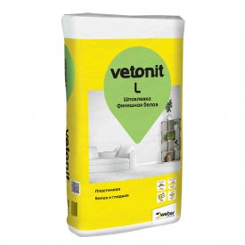 Шпаклевка полимерная Vetonit L финишная белая 20 кг