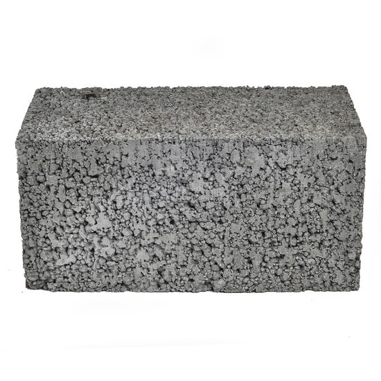 Блок керамзитобетонный полнотелый ПСКЦ 188х190х390 мм